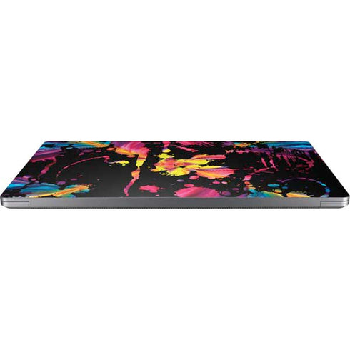 Chromatic Splatter Black Universal Laptop 13in (10.6 x 7.6in) Skin